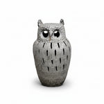 Hand-Textured Ceramic Owl Sculpture Pot