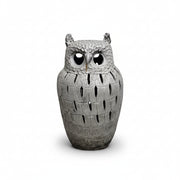Hand-Textured Ceramic Owl Sculpture Pot