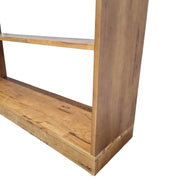 Rustic Charm Tall Solid Wood 7-Shelf Bookcase