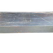 Modern Dark Wood Dining Table with Grooved Detail