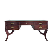 Elegant Antique-Style Mahogany Partner's Writing Desk