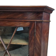 George III Style Mahogany Astragal Glazed Corner Cabinet