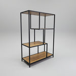 Modern Industrial Geometric Open Display Shelf