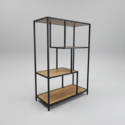 Modern Industrial Geometric Open Display Shelf