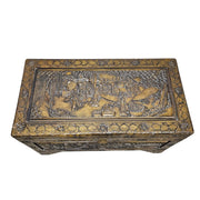Stately Chinese Hand Carved Camphor Wood Storage Trunk