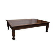 Dark Wood Rectangular Coffee Table