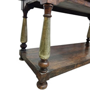 Rustic Two-Tier Hand-Finished Console Table