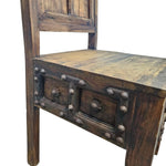Heritage Style Solid Wood Carved Medieval Accent Chair