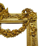 Grand Baroque Style Ornate Gilded Floor Mirror