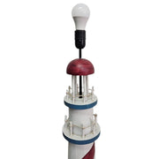 Pan Emirates Retro Mediterranean Nautical Wooden Lighthouse Floor Lamp