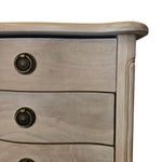 French Provincial Hand-Carved Bedside Chest