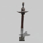 Regal Elegance Elongated African Wooden Figurine