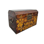 Heritage Chinese Hand Painted Solid Wood Miniature Storage Chest
