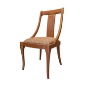 Regency Style Wood & Upholstered Side Chair