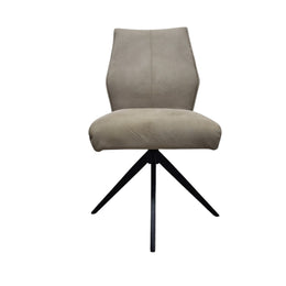 Modern Dining Chair with Black Metal Legs