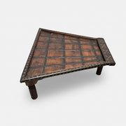 Rustic Bajot-Style Hand-Crafted Square Coffee Table