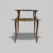 19th Century Italian Mahogany Two Tier Étagère Tea Table