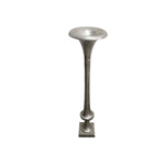 Contemporary Cast Aluminium Fluted Trumpet Pedestal Stand