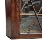 George III Style Mahogany Astragal Glazed Corner Cabinet