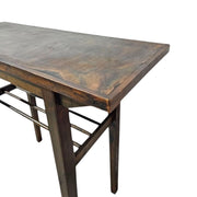 Antique Jones Hand-Crank Sewing Machine with Wooden Table