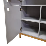Custom-Made Modern Grey Cabinet