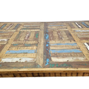 Rustic Parquet Reclaimed Wood Dining Table