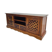 Rustic Artisan Solid Wood TV Media Console