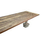 Grand Rustic 10-Seater Reclaimed Wood Dining Table