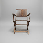 Rosewell Wooden Folding Dining Chair with Armrests