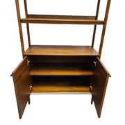 Crate & Barrel Mid-Century Style Tate Walnut Storage Bookcase