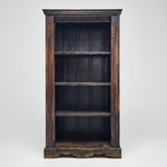 Vintage Indian Carved Solid Wood Bookcase