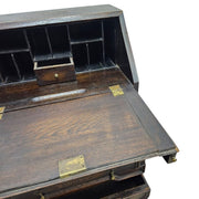20th Century Oak Bureau with Geometric Moulding