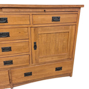 Extra-Long Farmhouse Buffet with Multi-Storage Drawers