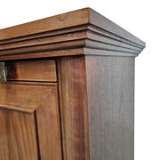 Classic Wood Panelled Single Door Bedside Table