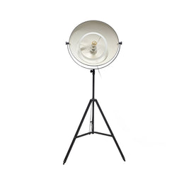 Industrial Studio Tripod Floor Lamp with Adjustable Spotlight
