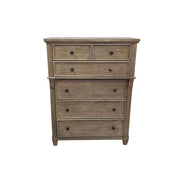 Challene Rustic Wood 5-Drawer Chest