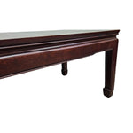 Hand-Inlaid Rosewood Coffee Table with Mother of Pearl