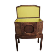 19th Century Marquetry Octagonal Cellarette on Stand