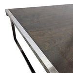 Room & Board Low-Profile Dark Wood Rectangular Coffee Table