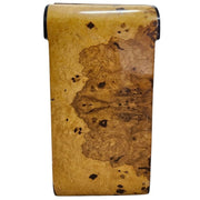 Art Deco Burl Wood Console with Bold Geometric Accents