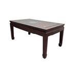Hand-Inlaid Rosewood Coffee Table with Mother of Pearl