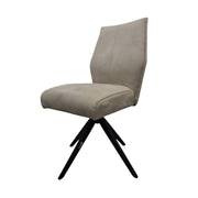 Modern Dining Chair with Black Metal Legs