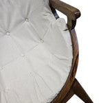 Home Centre Shai Solid Wood Barrel Accent Chair