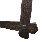 Artisan Hand-Carved Dark Statement Mirror