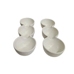 Modern White Ceramic Three-Section Snack Serving Dish