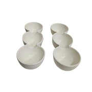 Modern White Ceramic Three-Section Snack Serving Dish