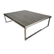 Room & Board Low-Profile Dark Wood Rectangular Coffee Table