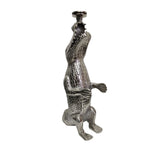 Eccentric Retro Silver Crocodile Metal Candle Holder