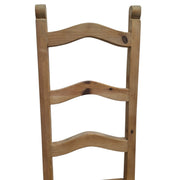 Rustic Wave-Back Artisan Dining Chair