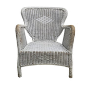 Timeless 20th Century Lloyd Loom Weathered Wicker Chair